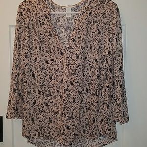 Woodland print  flowy top